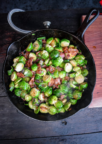 Cast Iron Brussels Sprouts