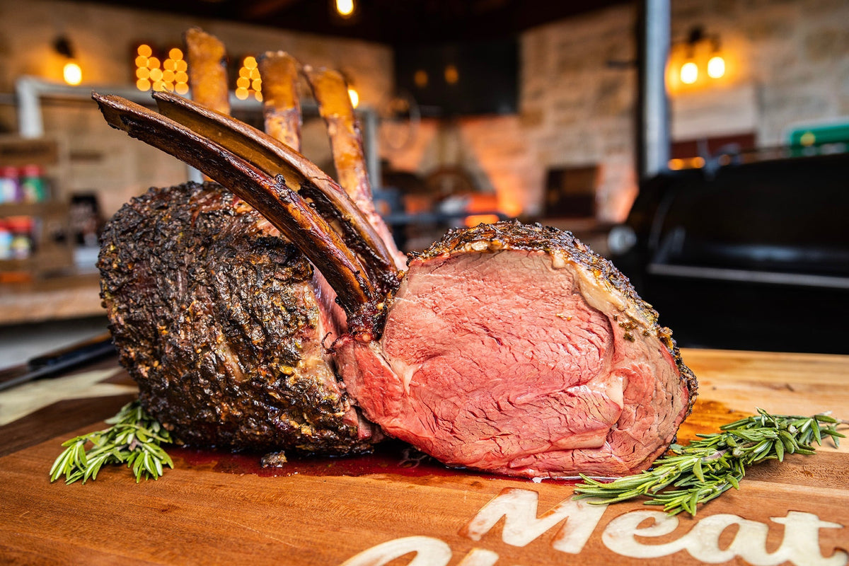 Garlic & Herb Crusted Tomahawk Prime Rib Meat Church
