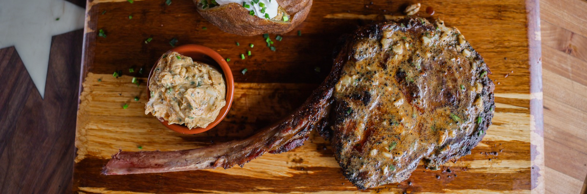 Cowboy Butter Tomahawk Steak