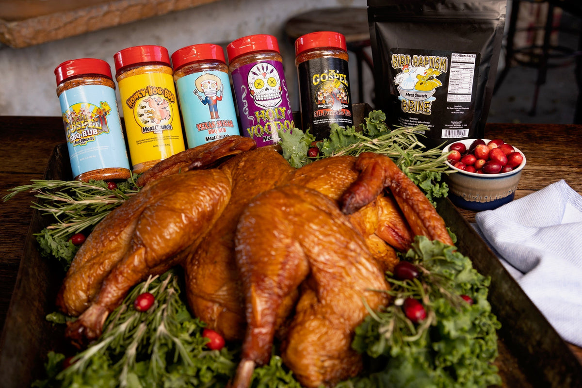 Dry Brined Pellet Grill Turkey Meat Church