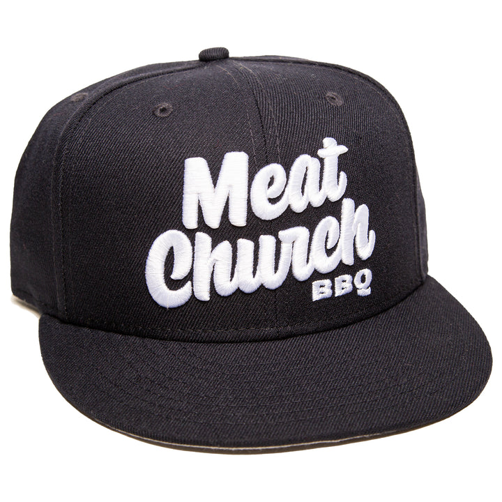 Meat Church New Era Fitted Hat - Navy