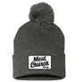 Meat Church Pom Beanie