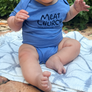 Meat Church Baby Blue Onesie