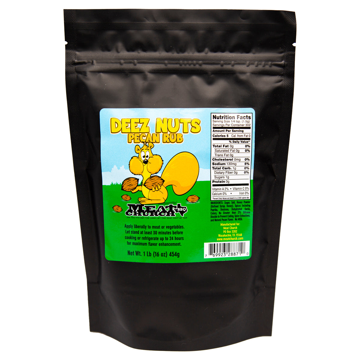 Deez Nuts Honey Pecan BBQ Rub Meat Church