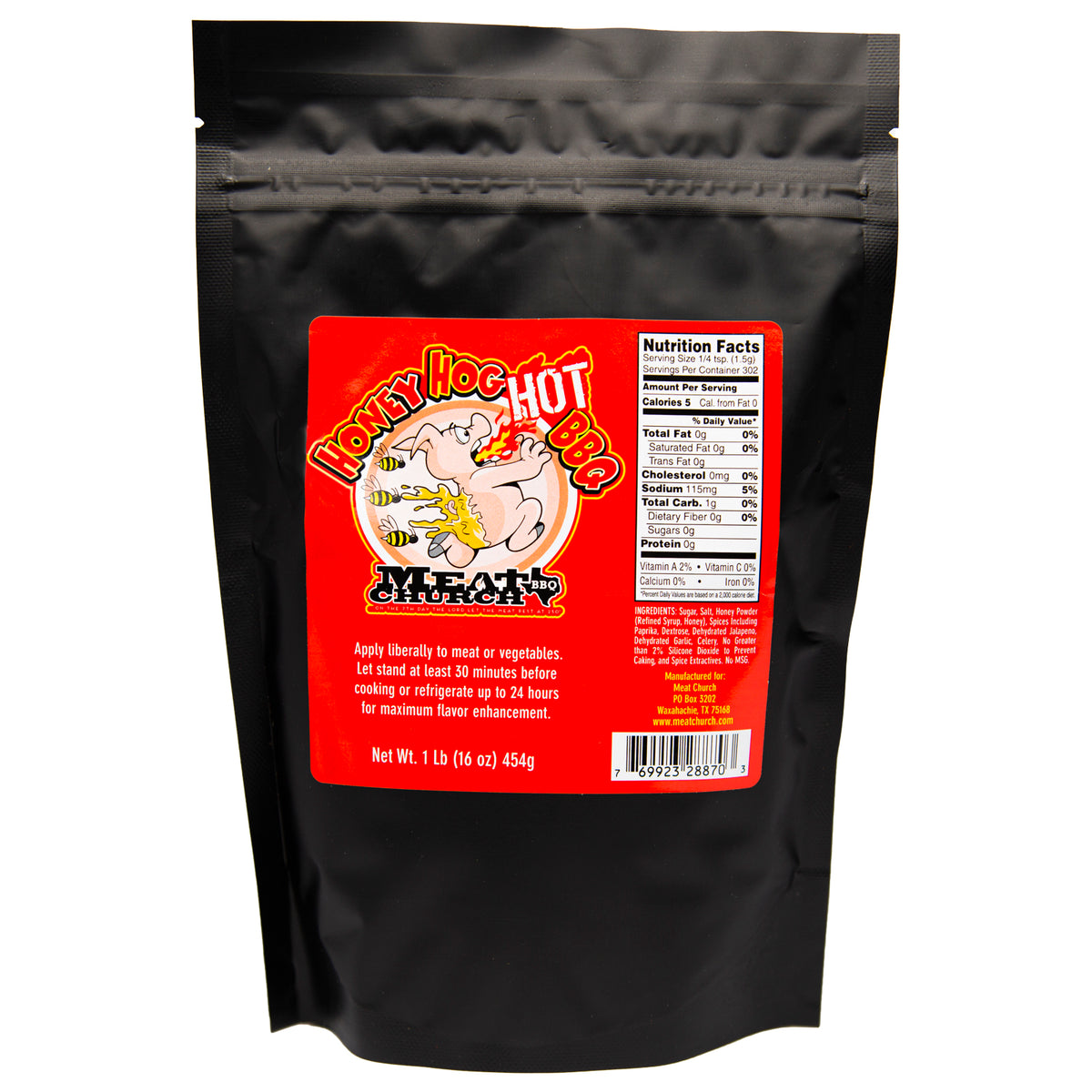 Honey Hog HOT BBQ Rub Meat Church