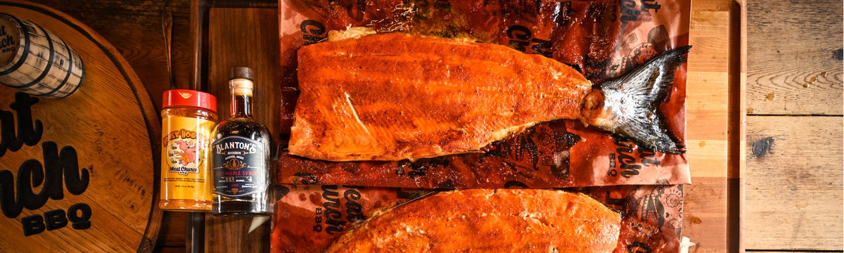 Grilled Salmon with Bourbon Maple Syrup Glaze – Meat Church
