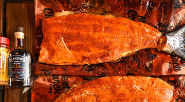 Grilled Salmon with Bourbon Maple Syrup Glaze