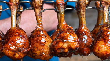 Cowboy Lollipops with Smoked Prickly Pear Glaze