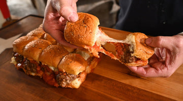 Cheesy Pull-Apart Meatball Sliders