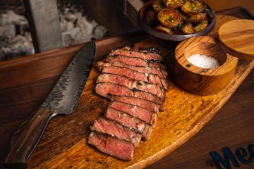 Grilled Steak over a Live Fire + Roasted Potatoes