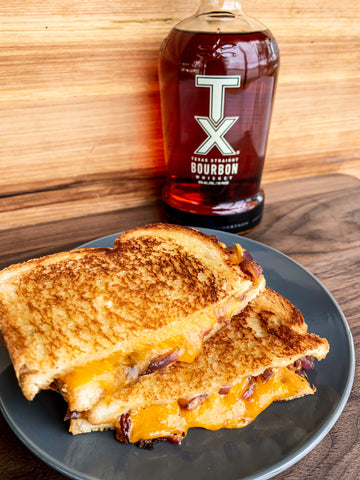 Grilled Cheese with TX Bourbon Caramelized Onions