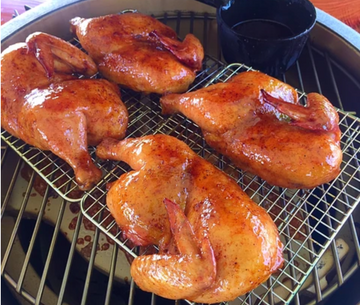 Mango Habanero Glazed BBQ Pecan Chicken
