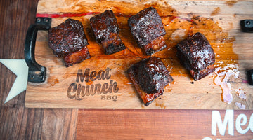Beef Party Ribs with Bourbon BBQ Sauce