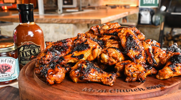 Grilled Pear Burner Wings