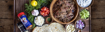 Smoked Leg of Lamb & a Gyro with Homemade Tzatziki Sauce