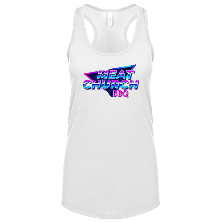Meat Church 80's Women's Racerback Tank