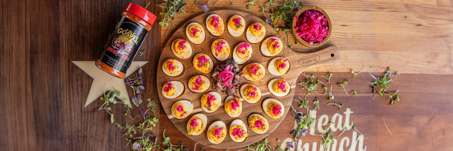 Smoked Deviled Eggs