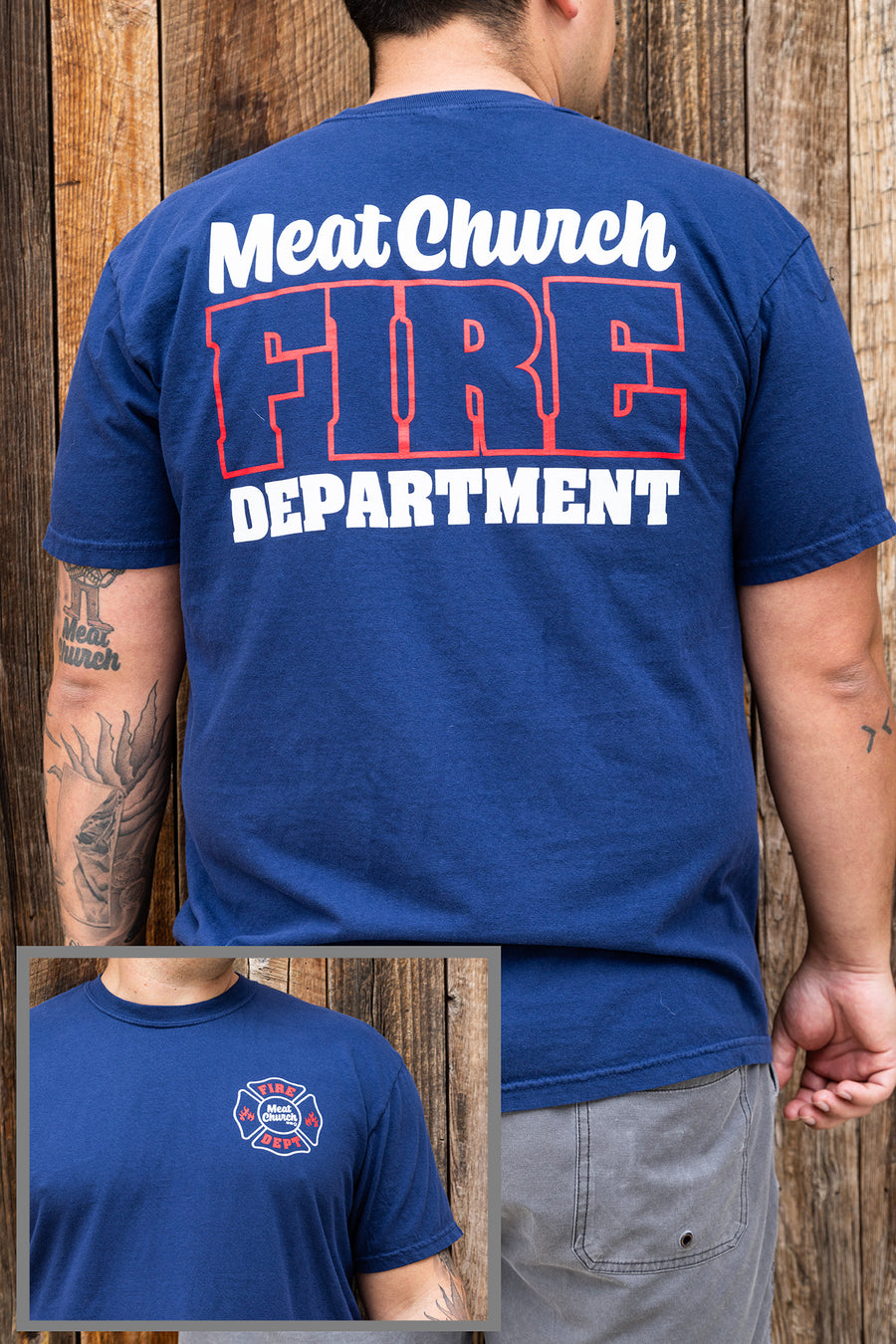 Meat Church Fire Dept Comfort Colors T-Shirt
