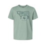 Youth Seafoam Bull T-Shirt