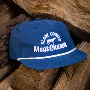 Slow Cooked Rope Hat - Navy/White