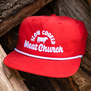 Slow Cooked Rope Hat - Red/White