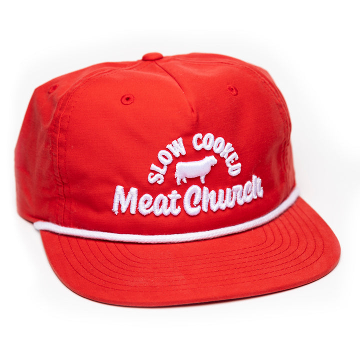 Slow Cooked Rope Hat - Red/White
