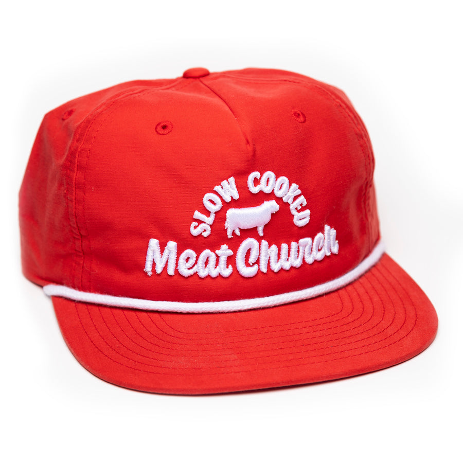 Slow Cooked Rope Hat - Red/White