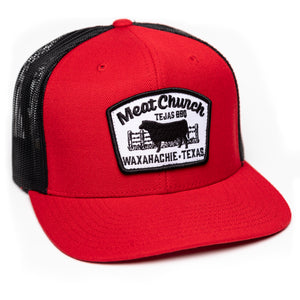 Tejas BBQ Patch Hat - Red/Black