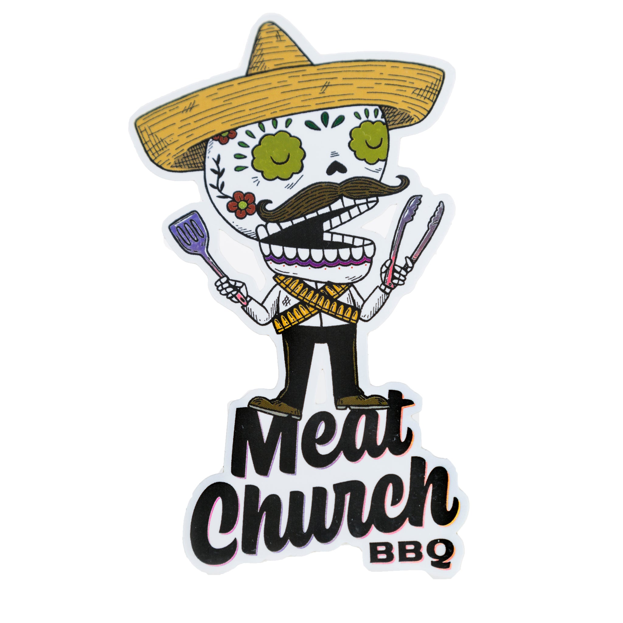 Meato Bandito Sugar Skull Sticker – Meat Church
