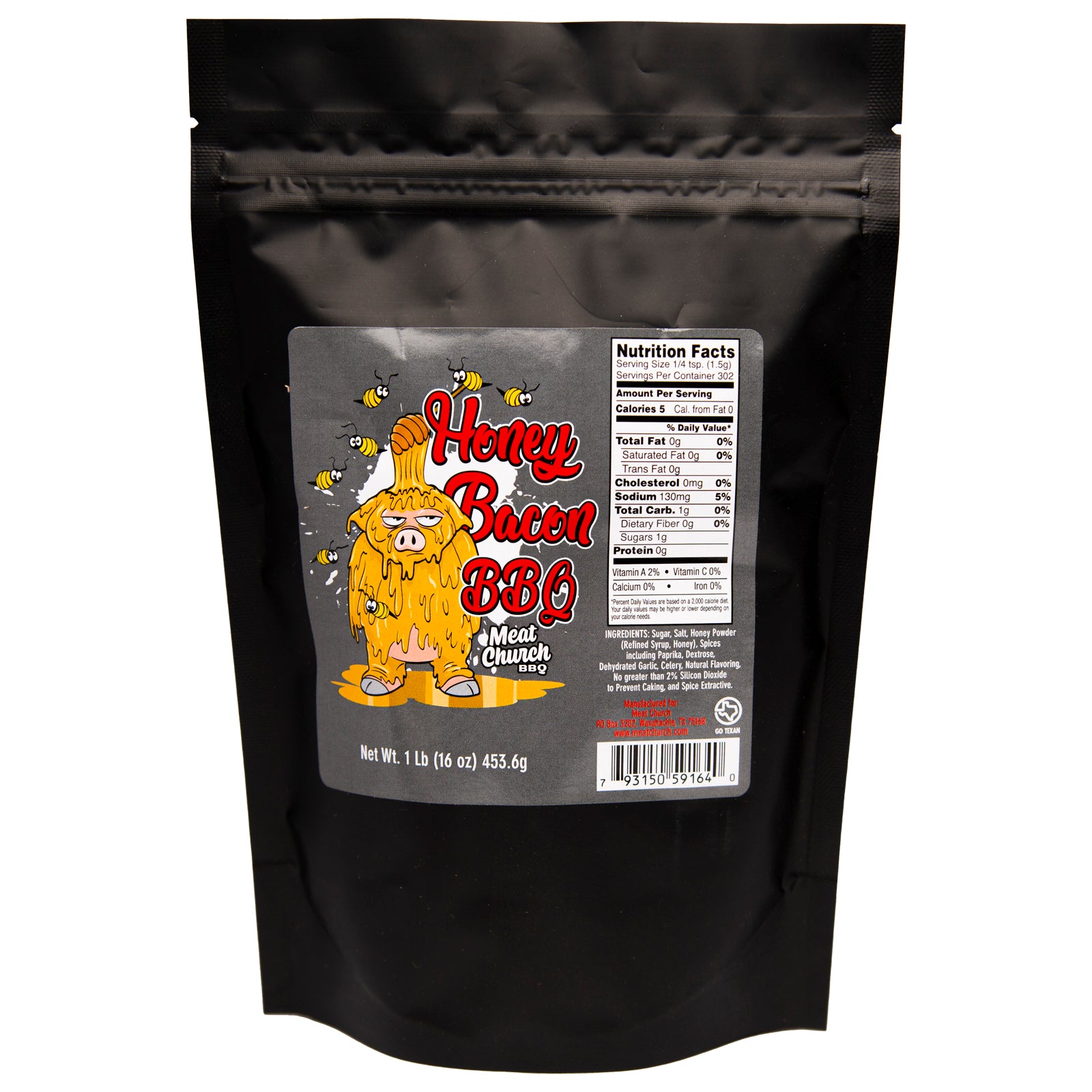 Meat Church Honey Hog Hot BBQ Rub 14 oz.